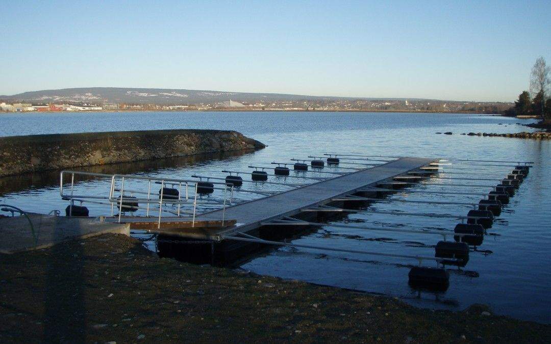 Sandvika strand i Mjøsa